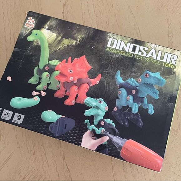 New DIY Dinosaur Assembly Toy Series Build Yourself New In Box T-Rex Triceratops - Picture 1 of 8